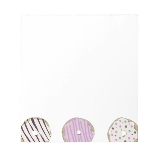 Delicious donuts notebookbank notitieblok (Voorkant)