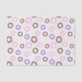 Delicious Donuts Tissue Paper on White Tissuepapier