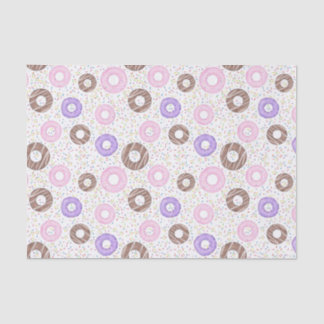 Delicious Donuts Tissue Paper on White Tissuepapier