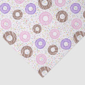 Delicious Donuts Tissue Paper on White Tissuepapier (Detail)