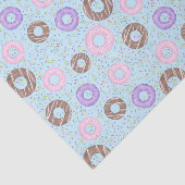 Delicious Donuts Tissue Paper op Blauw Tissuepapier (Detail)