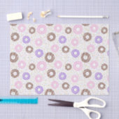 Delicious Donuts Tissue Paper op Wit Tissuepapier (Craft)