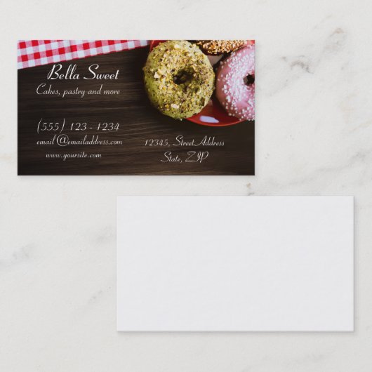 Delicious Doughdopnoten Visitekaartje (Voorkant / Achterkant)