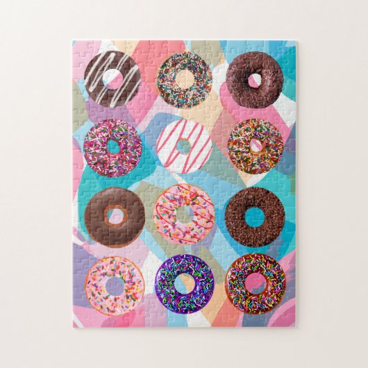 Delicious Doughnuts Pattern Legpuzzel (Verticaal)