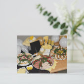 Delicious Drie deli-platforms met ballonnen Briefkaart (Staand voorkant)