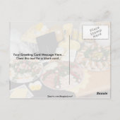 Delicious Drie deli-platforms met ballonnen Briefkaart (Achterkant)