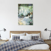 Delicious eenzaamheid van Frank Bramley, kunst Canvas Afdruk (Insitu (Slaapkamer))