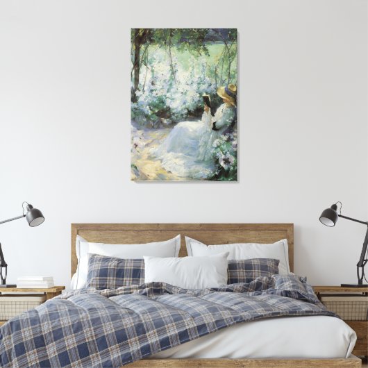 Delicious eenzaamheid van Frank Bramley, kunst Canvas Afdruk (Insitu (Slaapkamer))
