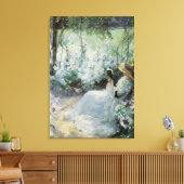 Delicious eenzaamheid van Frank Bramley, kunst Canvas Afdruk (Insitu (Woonkamer))