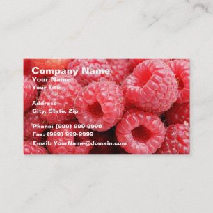 Delicious frambozen visitekaartje