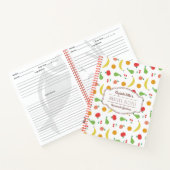Delicious Fruit Pattern | Ontvangsten | Aangepaste Notitieboek (Binnen)