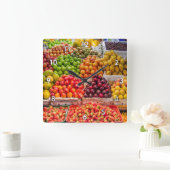 Delicious Fruitstandaard-evaluatie Vierkante Klok (Huis)