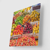 Delicious Fruitstandaard-evaluatie Vierkante Klok (Hoek)