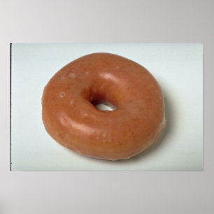 Delicious geglazuurde donugebak poster