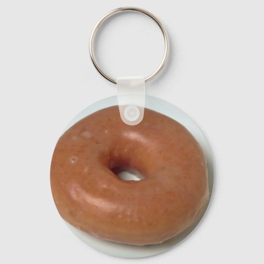 Delicious geglazuurde donugebak sleutelhanger (Voorkant)