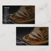 Delicious gesneden varkensstaafje visitekaartje (Voorkant / Achterkant)