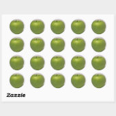 Delicious Green apple Ronde Sticker (Vel)