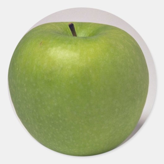 Delicious Green apple Ronde Sticker (Voorkant)
