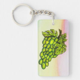 Delicious Green Grapevine schilderpastelkleuren Sleutelhanger