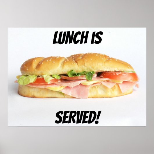 Delicious Ham & Cheese Sub Sandwich Poster (Voorkant)