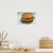 Delicious Hamburger Poster (Keuken)