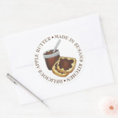 Delicious Homemade Apple Butter Pennsylvania Dutch Ronde Sticker (Envelop)