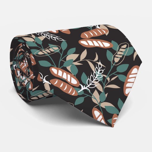 Delicious Homemade Baguette Bread Pattern Stropdas (Opgerold)