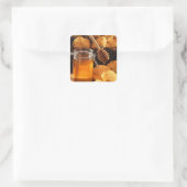 Delicious Honey Jar Vierkante Sticker (Tas)
