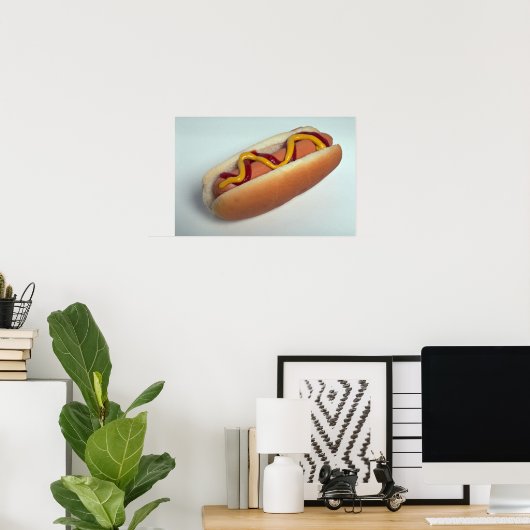 Delicious hotdog poster (Thuiskantoor)