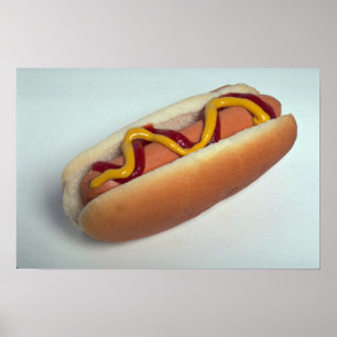 Delicious hotdog poster