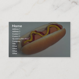 Delicious hotdog visitekaartje