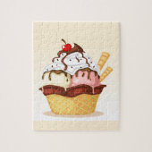 Delicious Ice Cream Jigzaag Puzzle Legpuzzel (Verticaal)