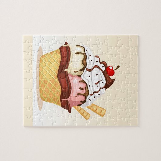 Delicious Ice Cream Jigzaag Puzzle Legpuzzel