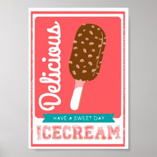 Delicious Ice-Cream Poster