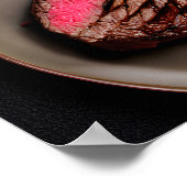 Delicious Juicy Rare Steak Poster (Hoek)