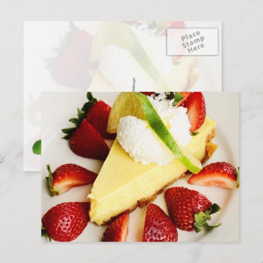 Delicious Key Limoen Pie Briefkaart (Voorkant / Achterkant)