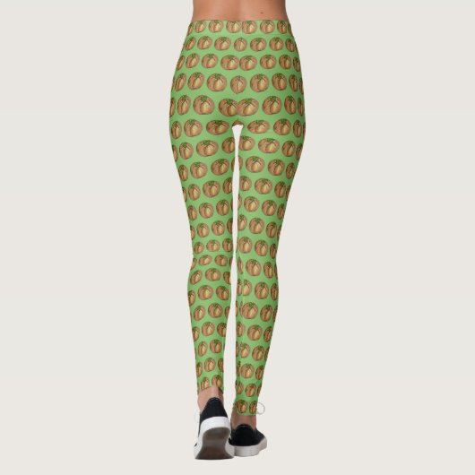 Delicious Knishes Spinach Knish Jewish Deli Food Leggings (Achterkant)