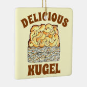 Delicious Kugel Jewish Egg Noodle Casserole Keramisch Ornament (Rechts)