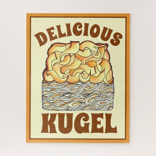 Delicious Kugel Jewish Egg Noodle Casserole Legpuzzel (Verticaal)