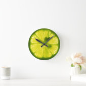 Delicious Lemon Limoen Clock Ronde Klok (Huis)