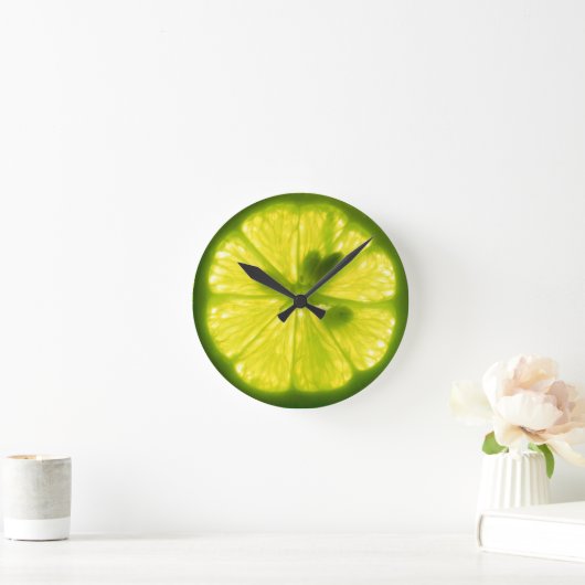 Delicious Lemon Limoen Clock Ronde Klok (Huis)