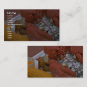 Delicious Lobster met getrokken boter, aardappel e Visitekaartje (Voorkant / Achterkant)