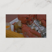 Delicious Lobster met getrokken boter, aardappel e Visitekaartje (Achterkant)
