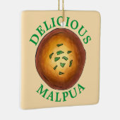 Delicious Malpua Indian Pancake Mithai Sweets Keramisch Ornament (Rechts)