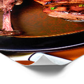 Delicious Middle-Eastern Grill Lamb Steak Poster (Hoek)