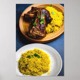 Delicious Middle Eastern Lamb Mandhi Poster
