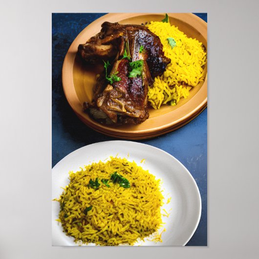 Delicious Middle Eastern Lamb Mandhi Poster (Voorkant)