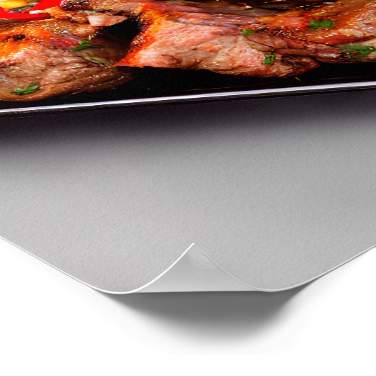 Delicious Middle-Eastern Lamb Steak Poster (Hoek)