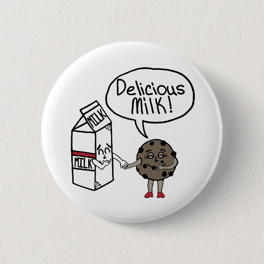 Delicious Milk Ronde Button 5,7 Cm (Voorkant)
