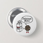 Delicious Milk Ronde Button 5,7 Cm (Voorkant /achterkant)